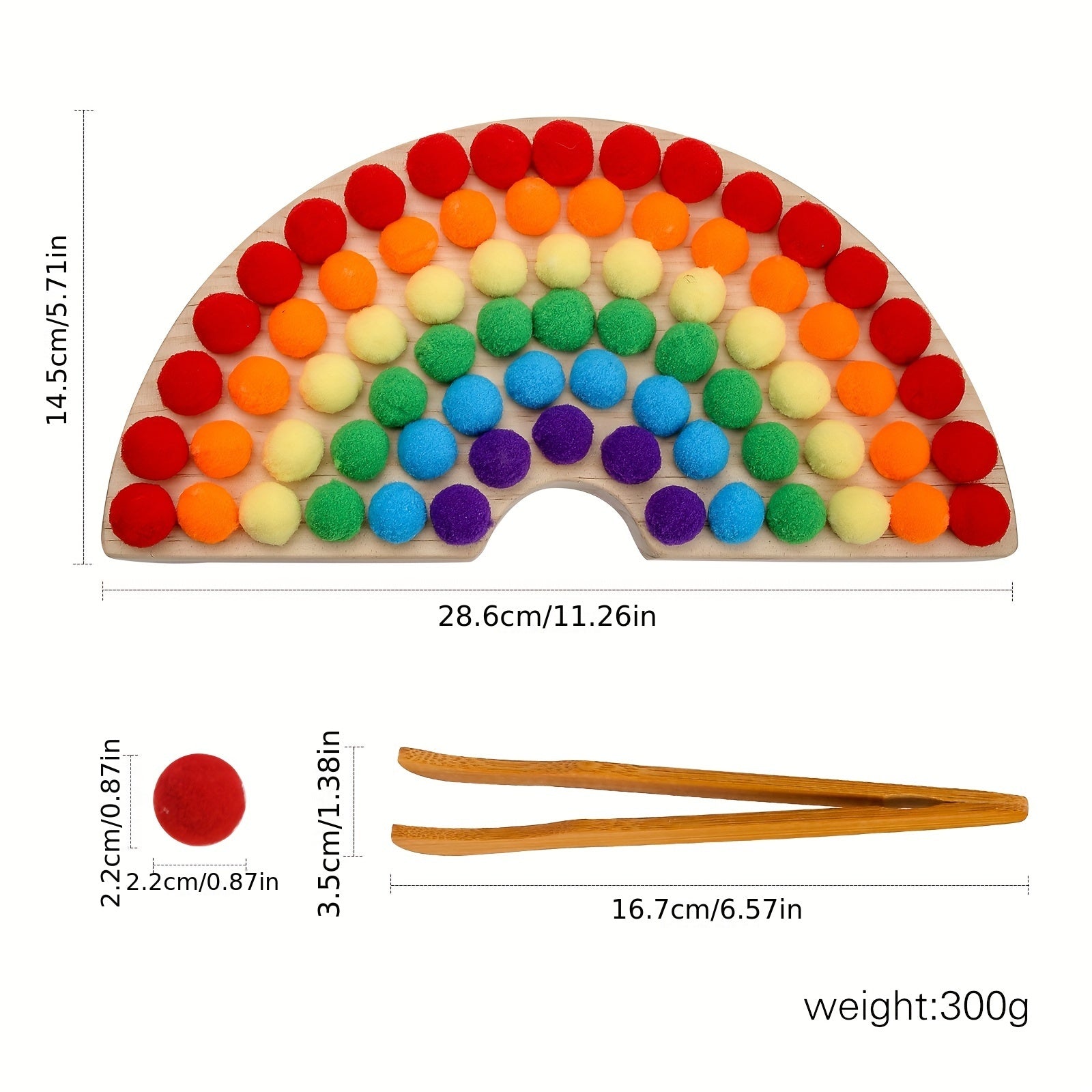 Kleuren Sorteerspeelgoed | Educatief Rekenspel met Houten Kralen
