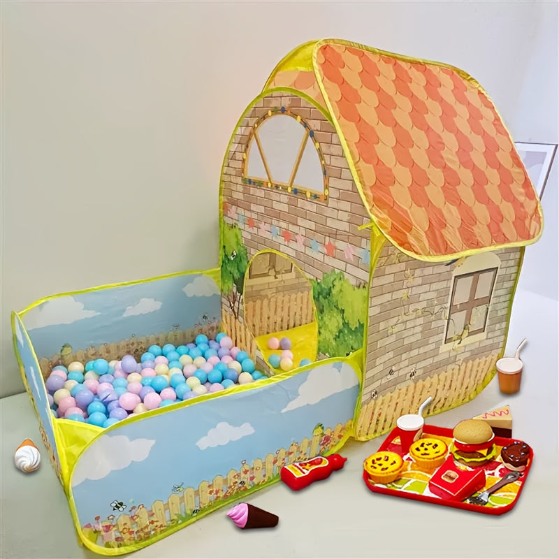 Opvouwbare Speeltent voor Kinderen | Kleurrijk Binnen & Buiten Speelhuisje