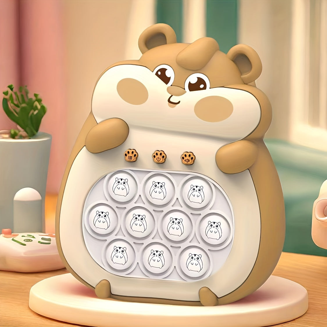 Bubble Fidget Intelligentie Speelgoed Console | 4 Modi, 999 Speelniveaus met Lichten, Snel Drukken Handheld Puzzel Voor Peuters