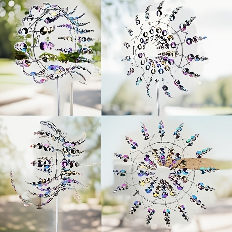 3D Windspinner Tuindecoratie | Kleurrijk Kinetisch Kunstwerk
