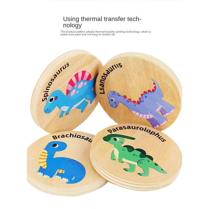 Dino Geheugen Match Spel – Educatief Puzzelspel voor Kinderen, Kleuren Herkennen & Focus Verbeteren