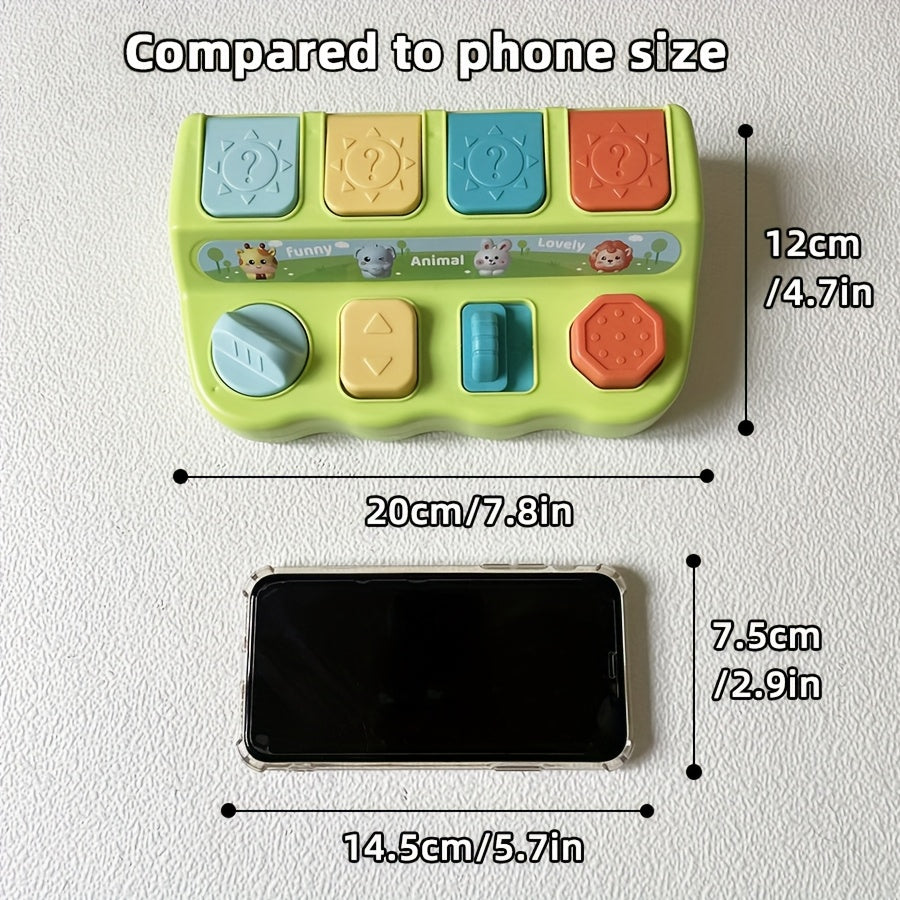 Interactieve Pop-Up Dieren Speeldoos | Educatief Speelgoed | Logica & Geheugen Training | Duurzaam Plastic