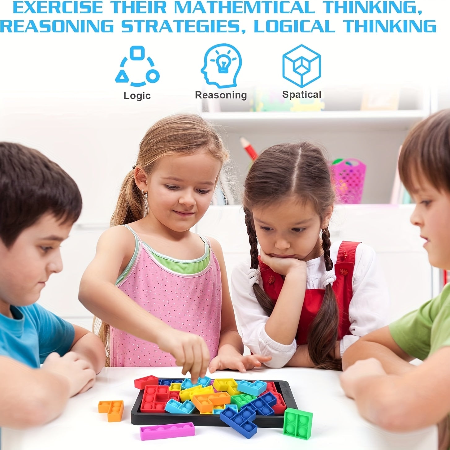 Zachte puzzel bouwblokken | Educatief spel tegen stress en angst, ouder-kind spel