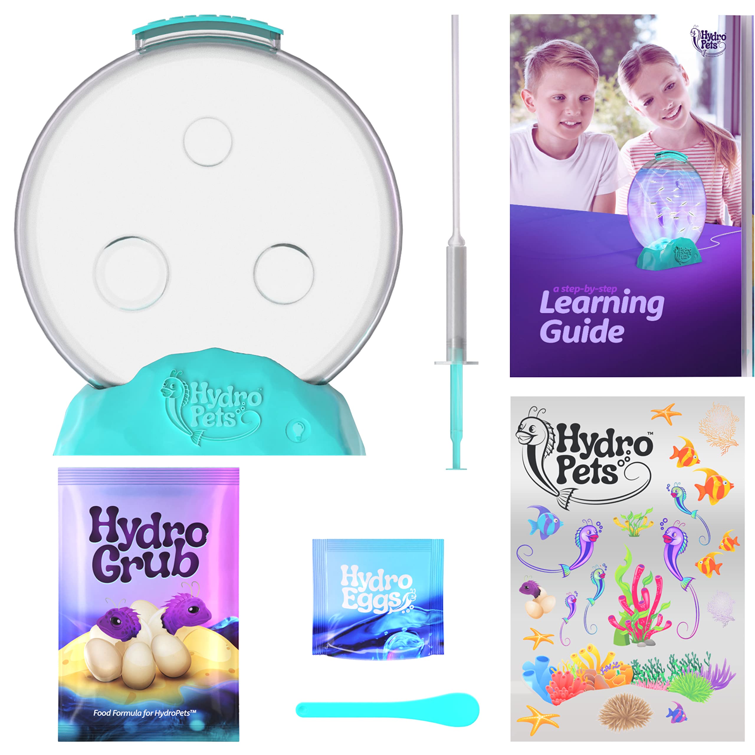 HydroPets Zeehuisdierenset met Lichttank – STEM Water Speelgoed voor Kinderen 6–12 Jaar