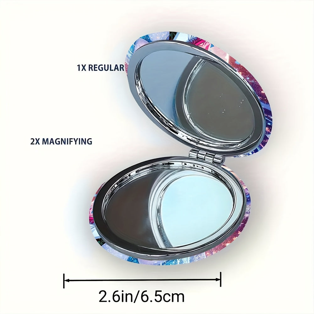 Altijd Mooi Onderweg met de 1pc Mirror – Ronde Handspiegel voor Make-up & Touch-Ups