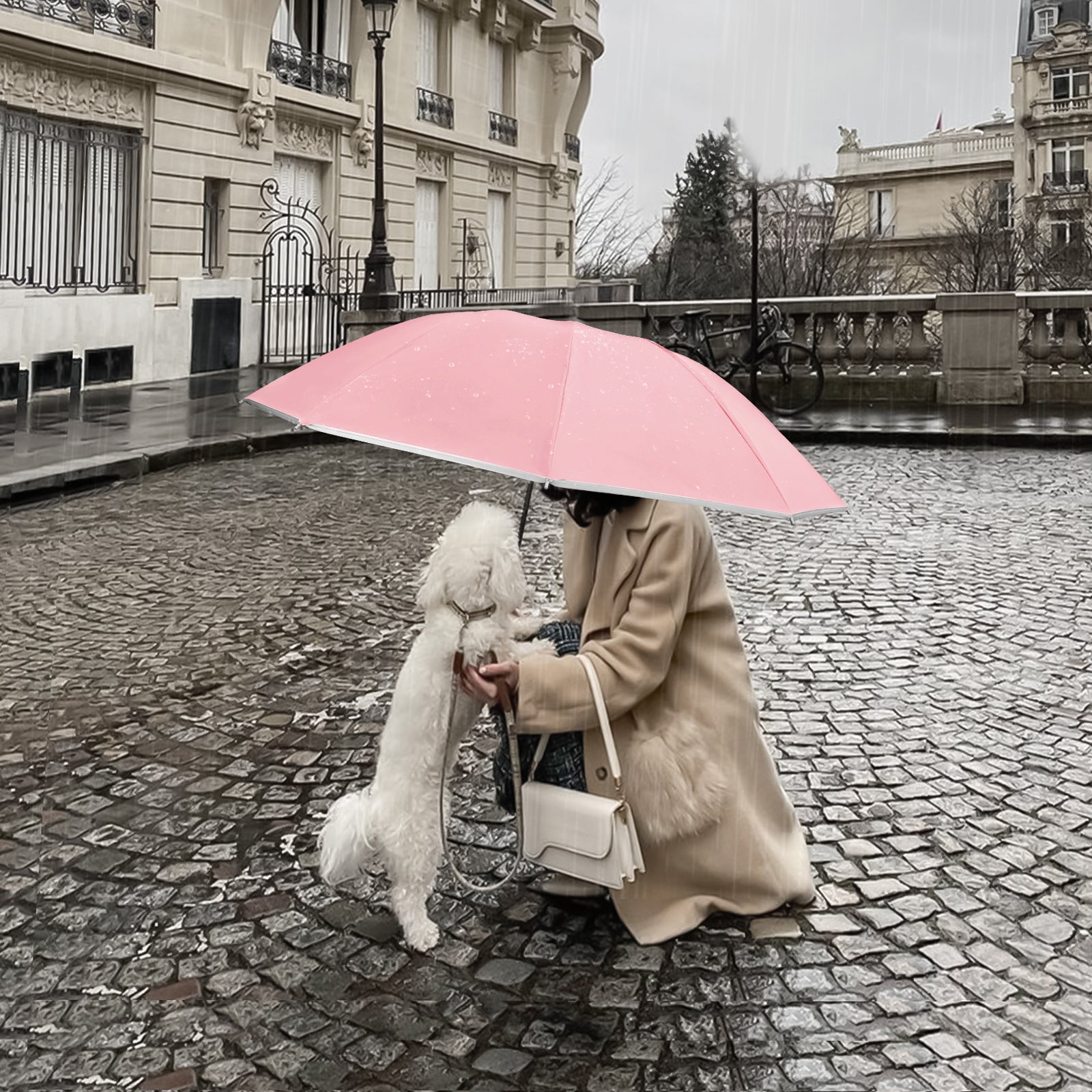 Rainstar automatische paraplu | Omkeerbare sluiting, 10 metalen baleinen, unisex ontwerp, 105 cm