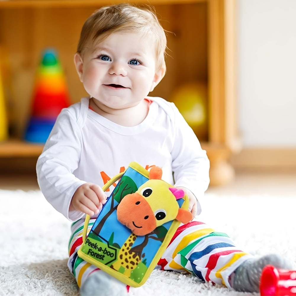 Set van 2 Zachte Stoffen Boekjes voor Baby's en Peuters - Sensorisch Boek Speelgoed voor Fijne Motoriek - Kraamcadeau