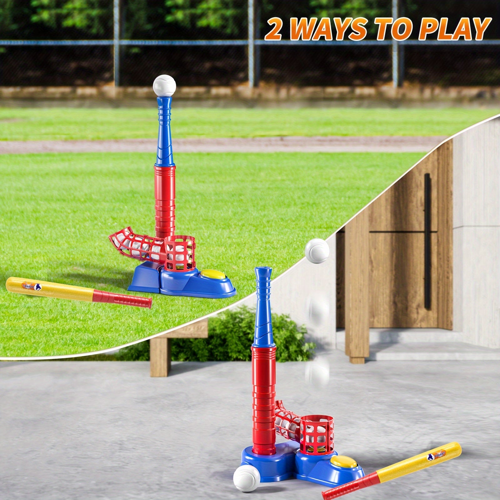 2-in-1 T-Ball Set met 10 Ballen | Outdoor Sport Speelgoed