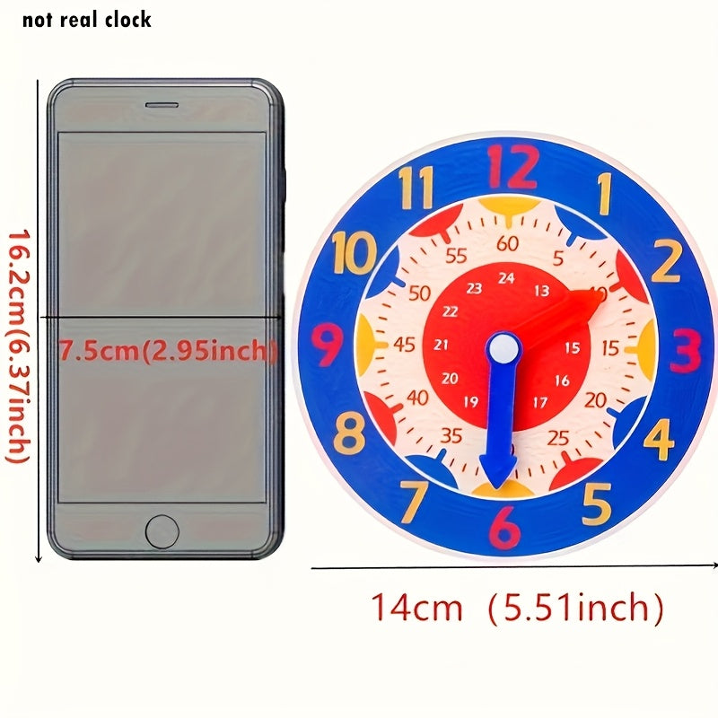 Houten Educatieve Klok | Leerklok voor Kinderen | Digitaal Tijdmodel voor Studenten