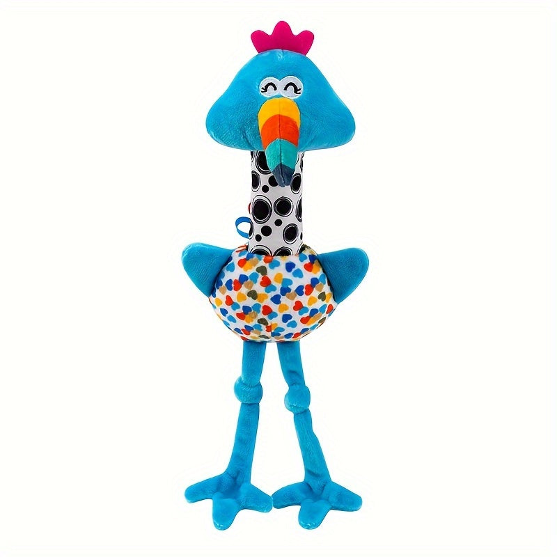 Leuk Pluche Rammel Speelgoed voor Baby's - Interactieve Griptraining, Zacht Polyester, Gemengde Kleuren - Perfect Nieuwjaars-, Thanksgiving- en Verjaardagscadeau