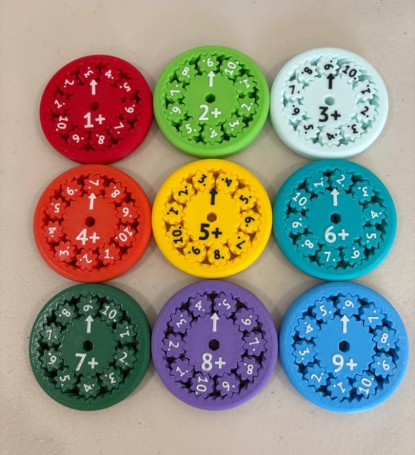 Nieuwe leuke wiskundige fidget spinner – Educatief Speelgoed om Vermenigvuldigen & Delen te Leren – Reken Fidget Toy voor Kinderen vanaf 6 Jaar