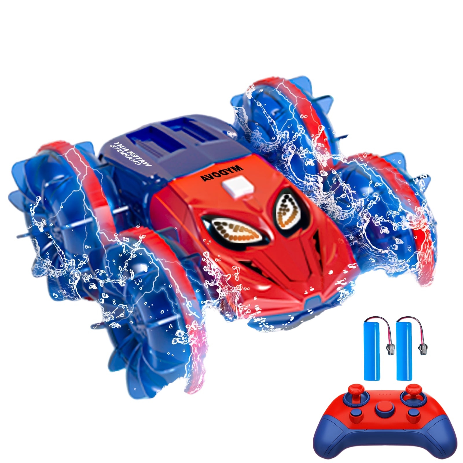 Amfibische RC auto | 4WD monstertruck boot 360° stunt 8-12j