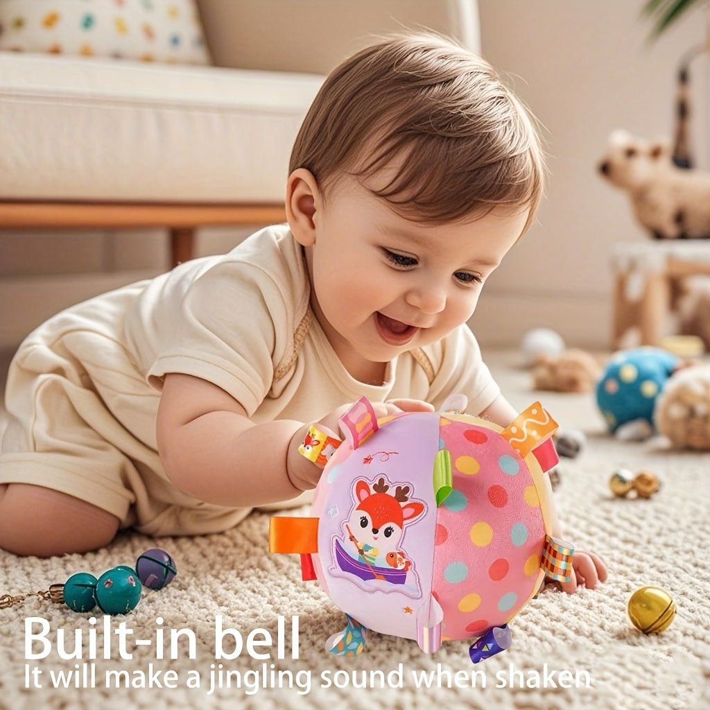 Babygrijpbal|Zachte pluche rammelaar – Baby cadeau