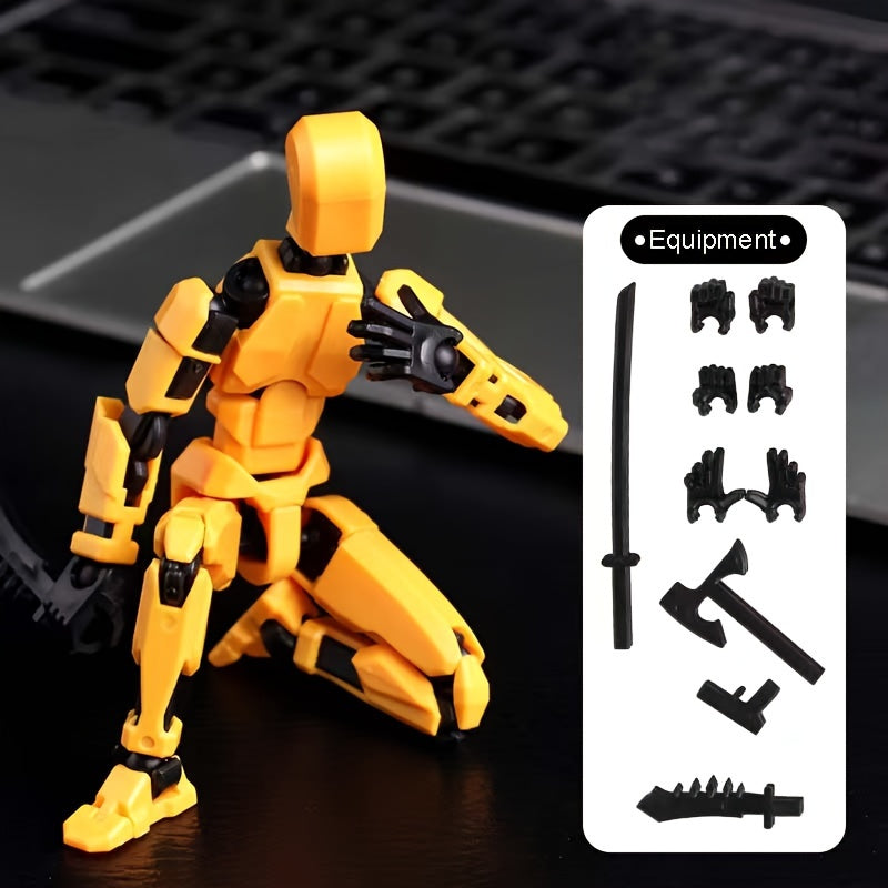 Robot Actiefiguur Set | 13 Scharnieren 3D-geprinte Pop Articuleerbaar Verzamelbaar Speelgoed voor Kinderen van 3-8 Jaar