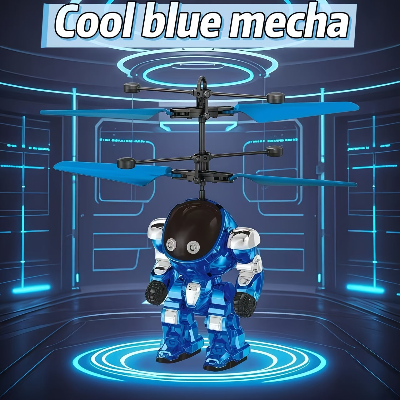 Mecha Vliegende Krijger met LED & Sensor | Zwevend Interactief Speelgoed – Magisch Luchtspektakel voor Jongens