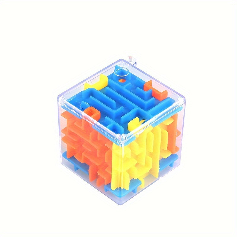 Zeskantige 3D Doolhof Kubuspuzzel | Universeel Rollende Balspel, Intelligentie Puzzel Speelgoed voor Educatie van Peuters en Kinderen