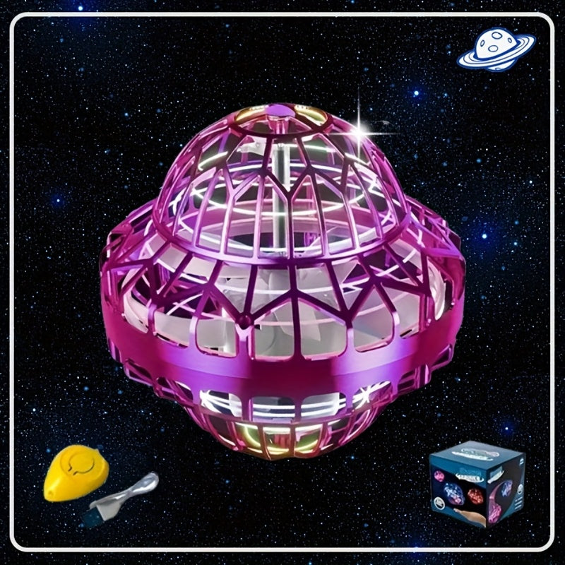 UFO Boomerang Flying Ball met LED Licht – Handgestuurde Zweefbal voor Kinderen | Indoor & Outdoor Magisch Speelgoed vanaf 6 Jaar, Draaien, Terugkomen & Zweven