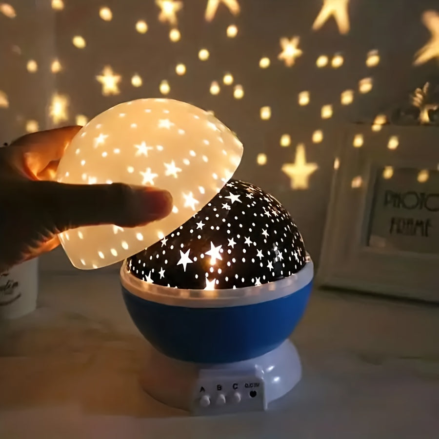 360° Roterende Maan en Sterren Projector | 12 Kleuren Wisselende Lichtmodi Lichteffect Lamp Perfect Cadeau voor Elke Gelegenheid
