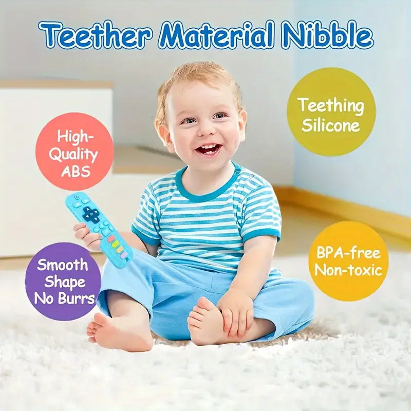 BPA-vrije Siliconen Baby Bijtring | Remote Control Vorm voor Teething, Perfect voor 6-12 Maanden