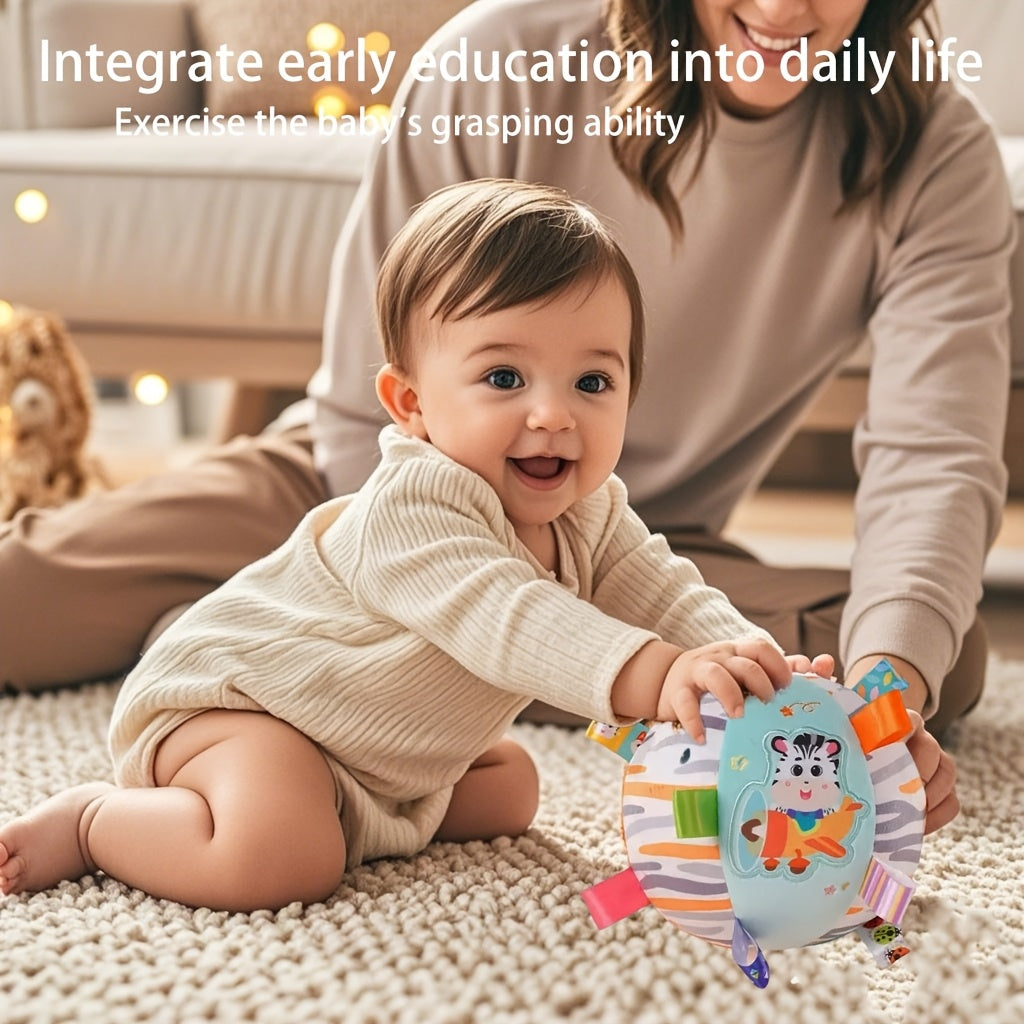 Babygrijpbal|Zachte pluche rammelaar – Baby cadeau