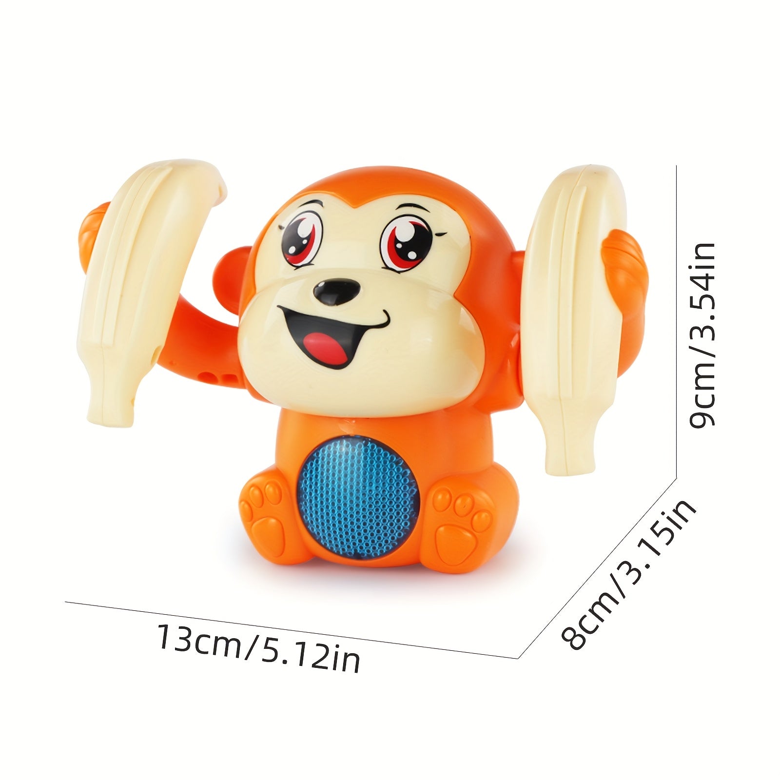 Interactieve Lichtgevende Aap – Lopend Speelgoed met Bewegend Hoofd | Speels Cadeau voor Kinderen en Baby's