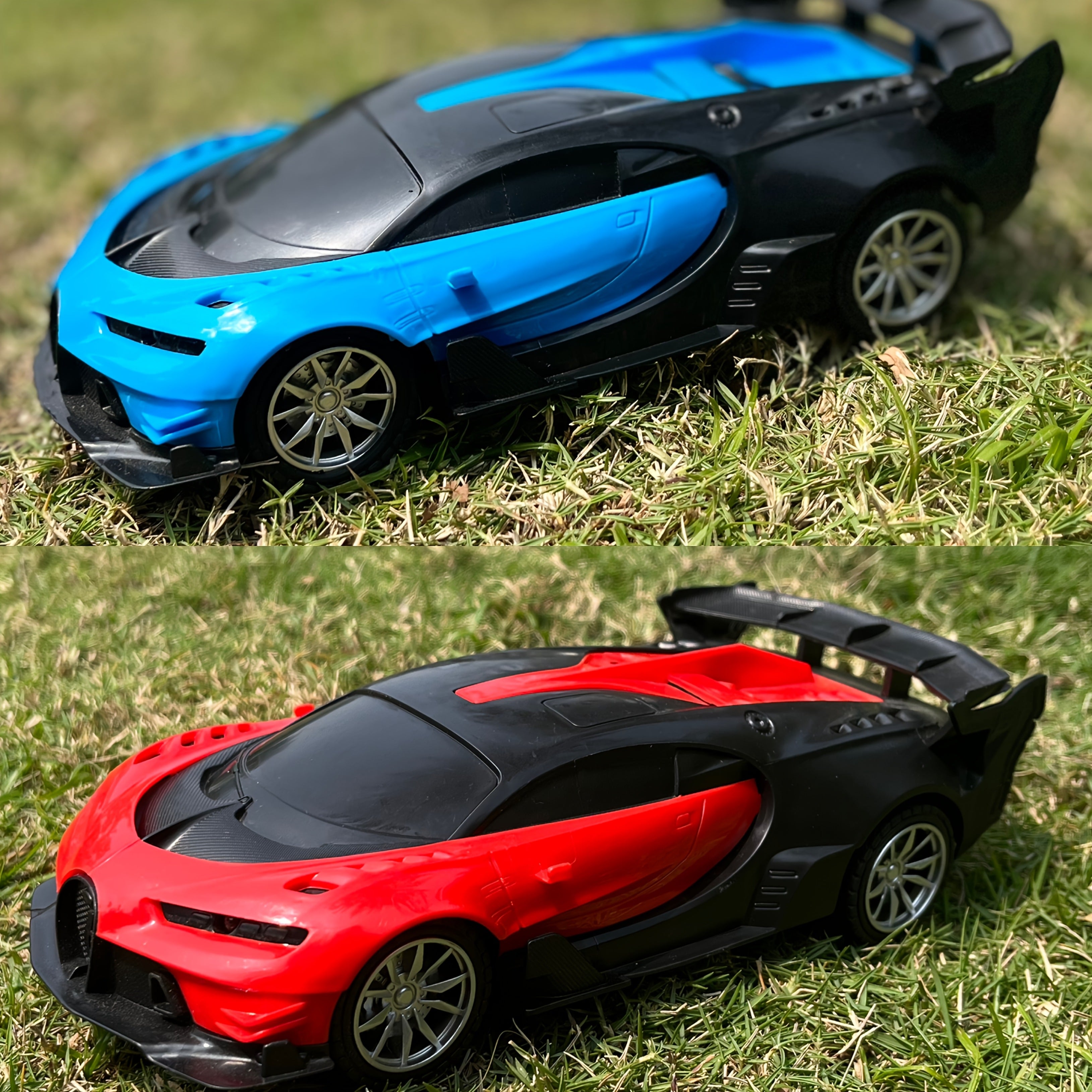 Mini RC auto zwart/blauw | Afstandsbediening speelgoedauto voor kinderen, feestcadeau