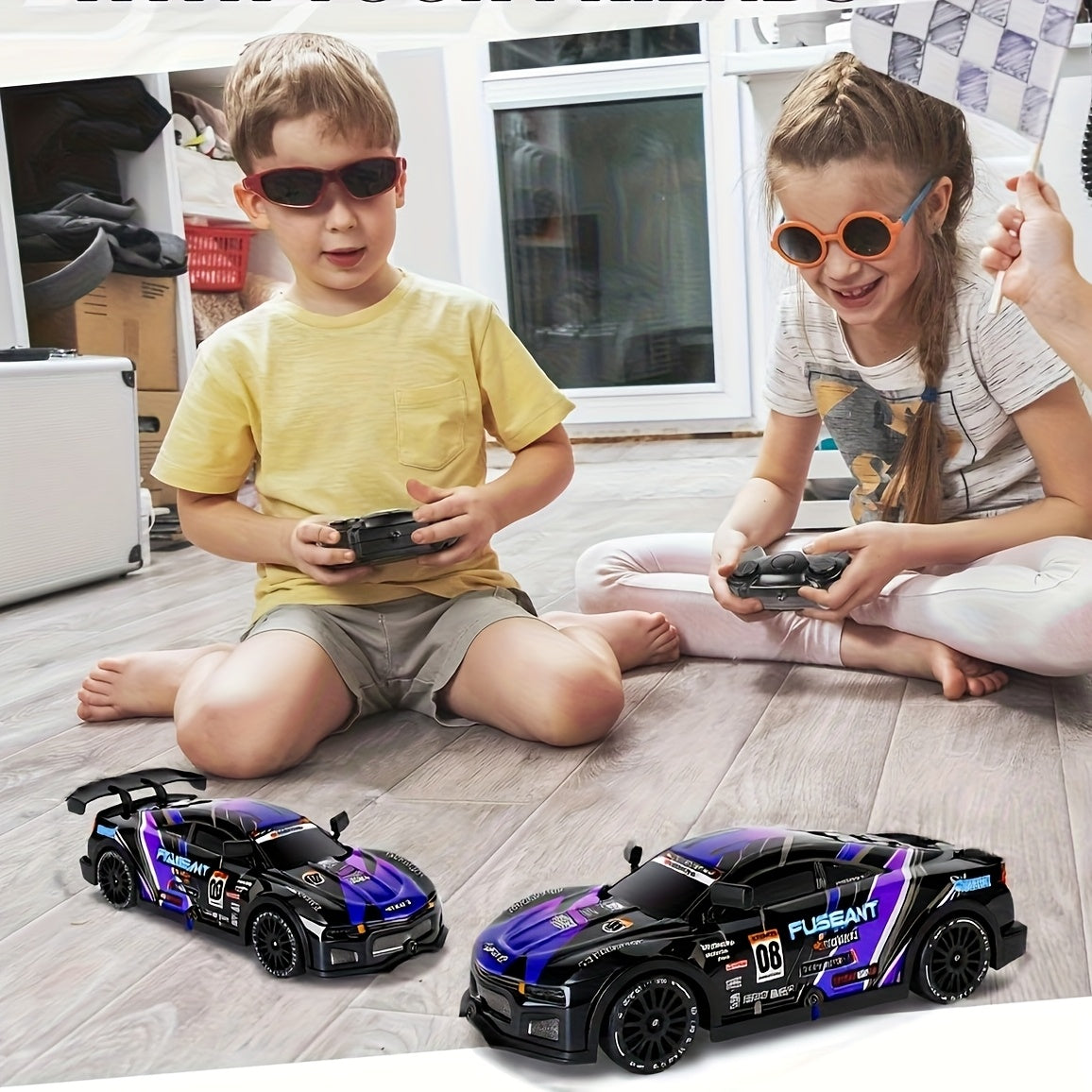 1/20 RC Raceauto – Draadloze Driftauto met 2.4G, 4WD Off-road en Snelweg, 15 km/u, Afstandsbedienbaar Speelgoed voor Jongens