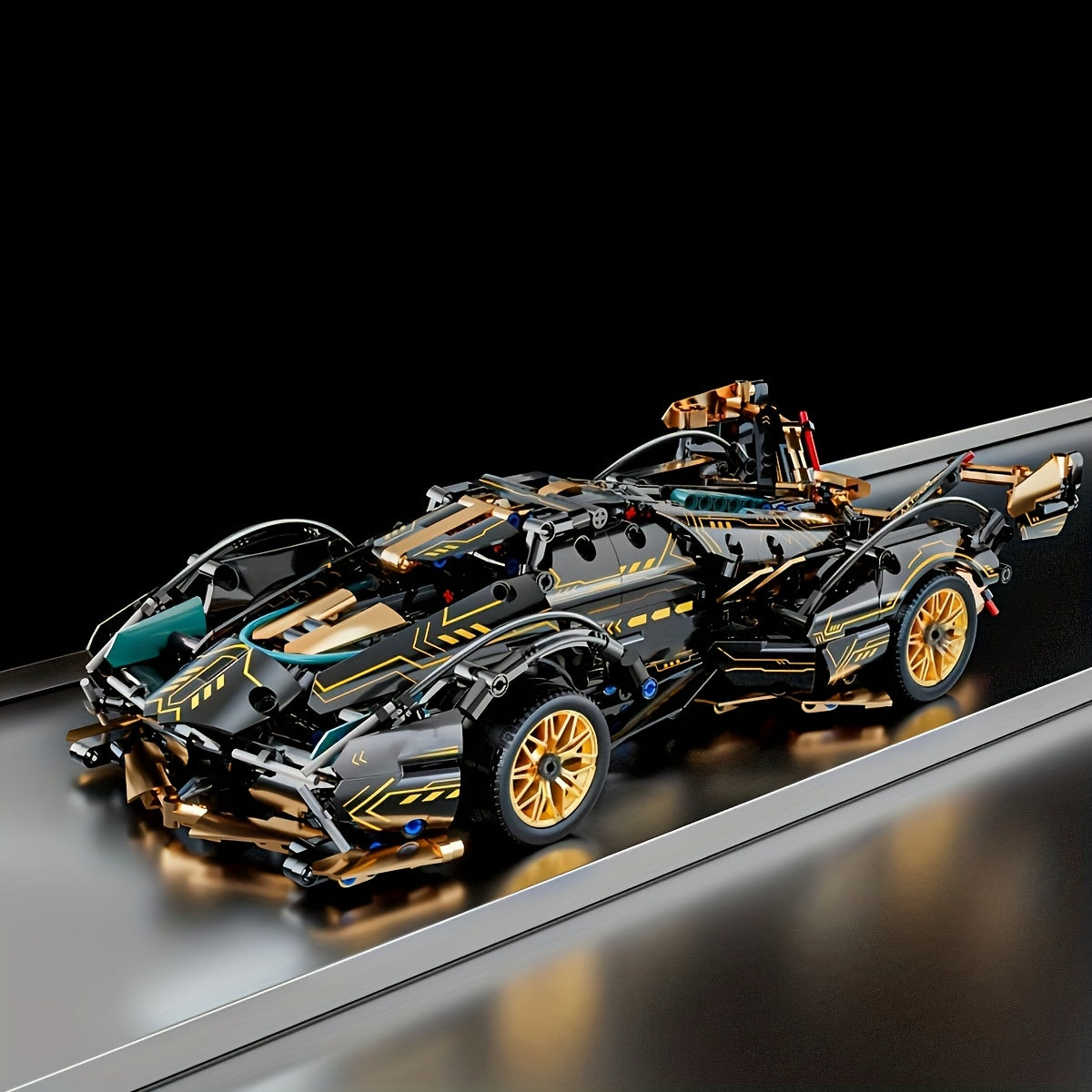 1330 stuks Limited Edition super sportwagen model bouwblok set | ABS plastic stapelbare interlock bouwstenen, perfect verjaardag- en kerstcadeau