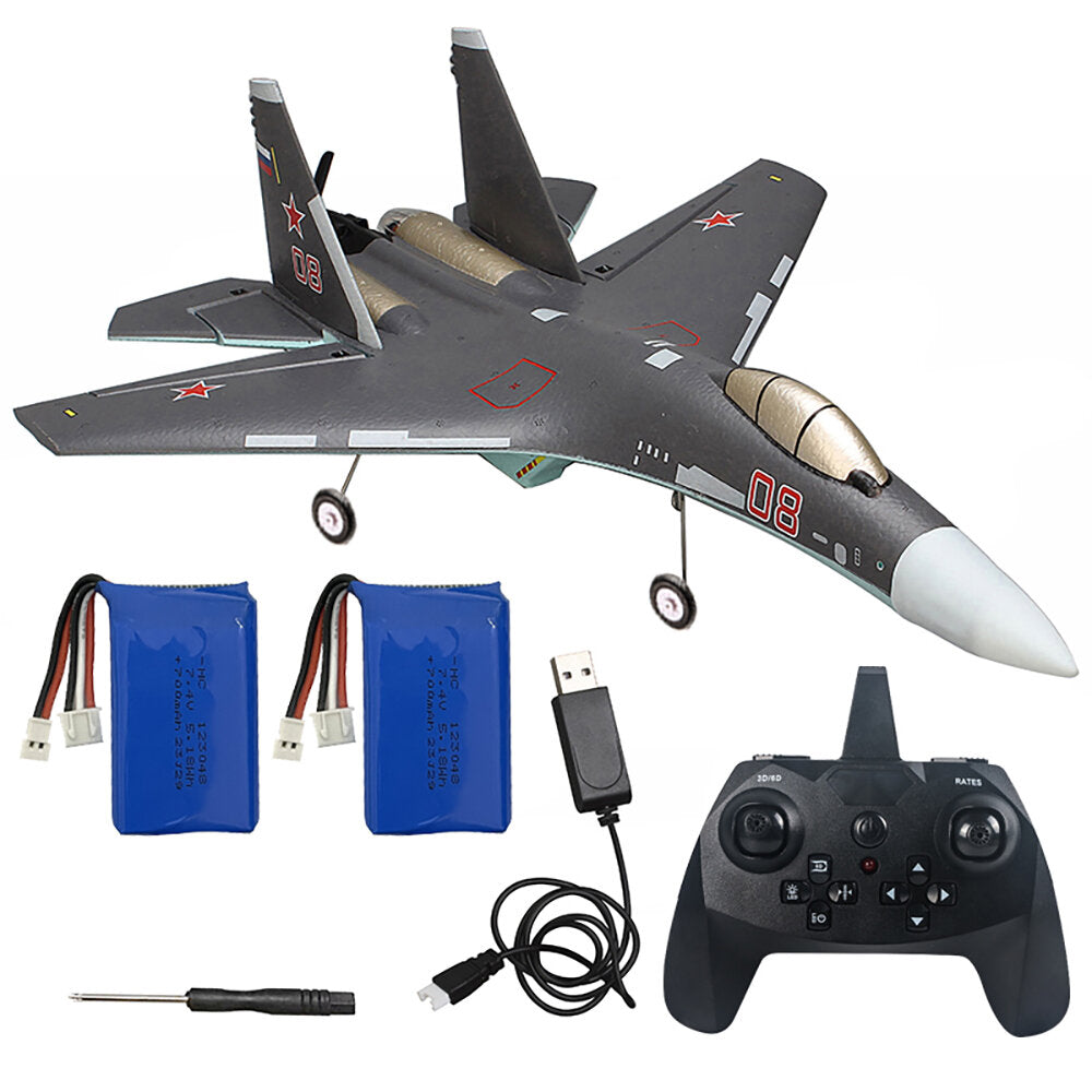 RC Vliegtuig SU-35 Borstelloos met 2 Batterijen | Kinderen 8+