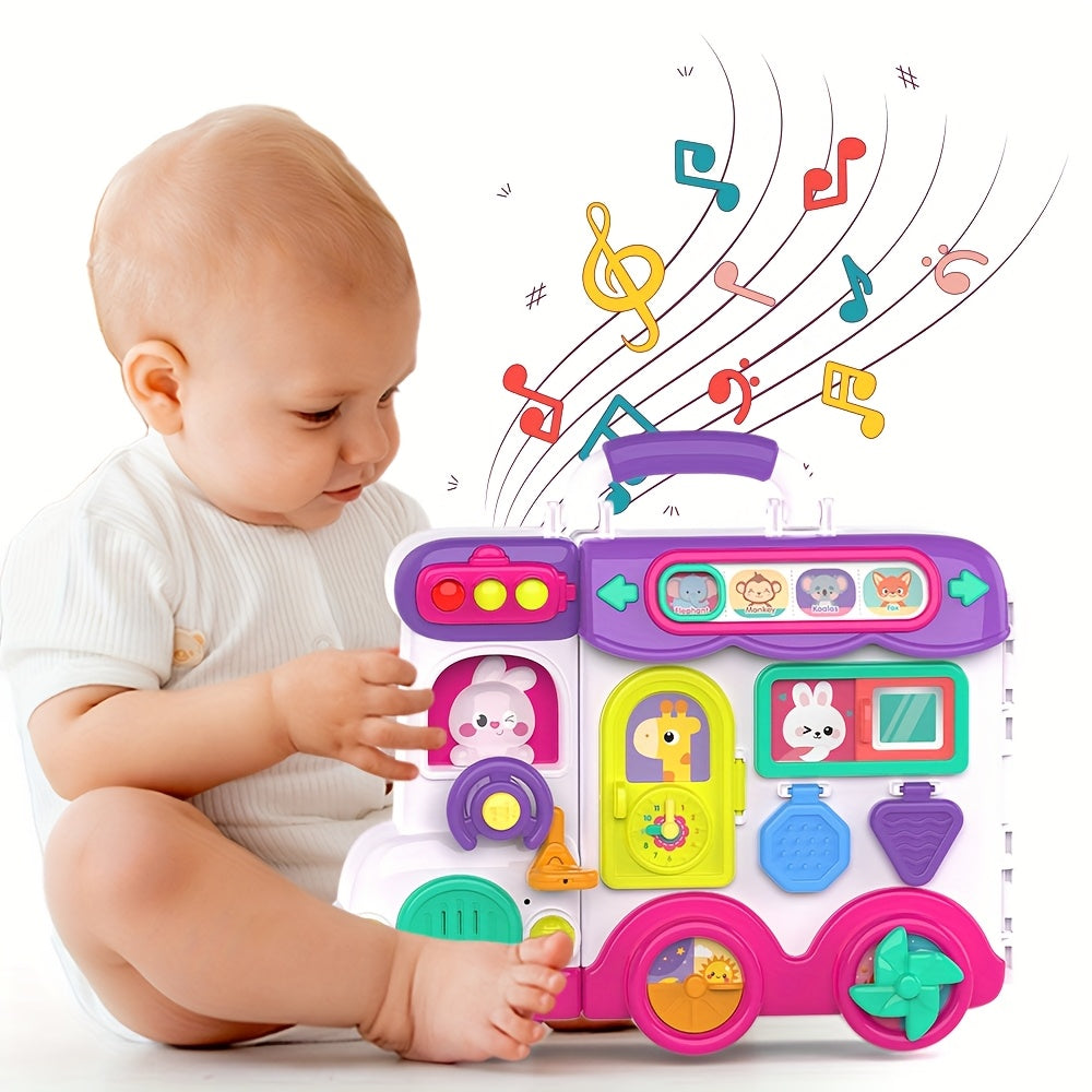 Baby Muzikale Busy Board | Educatief speelgoed voor kinderen van 1-2 jaar. Stimuleert fijne motoriek en sensorische vaardigheden. Ideaal als cadeau voor Kerst, Halloween en verjaardagen.