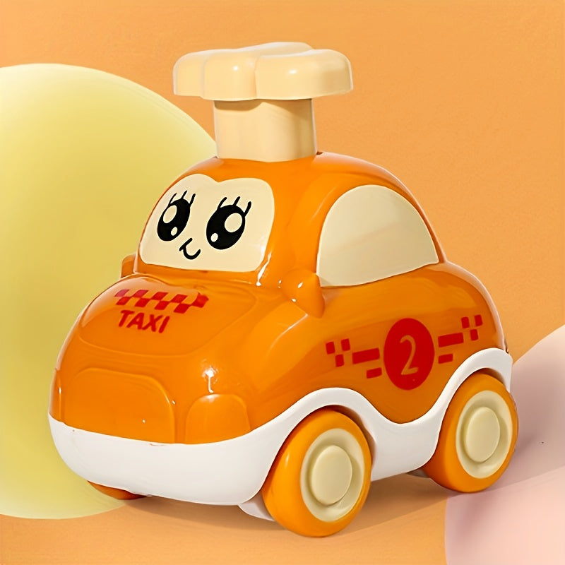 Cartoon druk-en-rij auto | Educatief speelgoed, kerst en Halloween cadeau voor kinderen