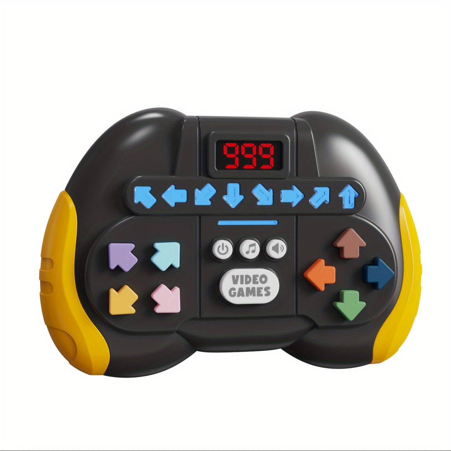 Ritme dans snelheid drukspel console | Creatief elektronisch huisdierenspeelgoed, werkt op batterijen (AAA), stressverlichting en denkoefening, ideaal cadeau voor kinderen tijdens feestdagen en kerst, verkrijgbaar in rood, geel en blauw.