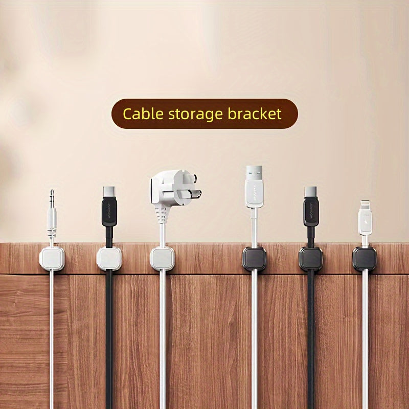 4x Magnetische Kabel Organizer – Kabelhouder & Bureau Kabelmanagement Clips