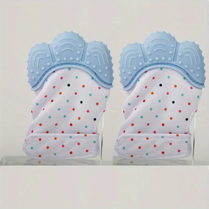 2-Pack Baby Bijtringen Handschoenen | Silicone Beschermende Teething Mouwen voor Baby's