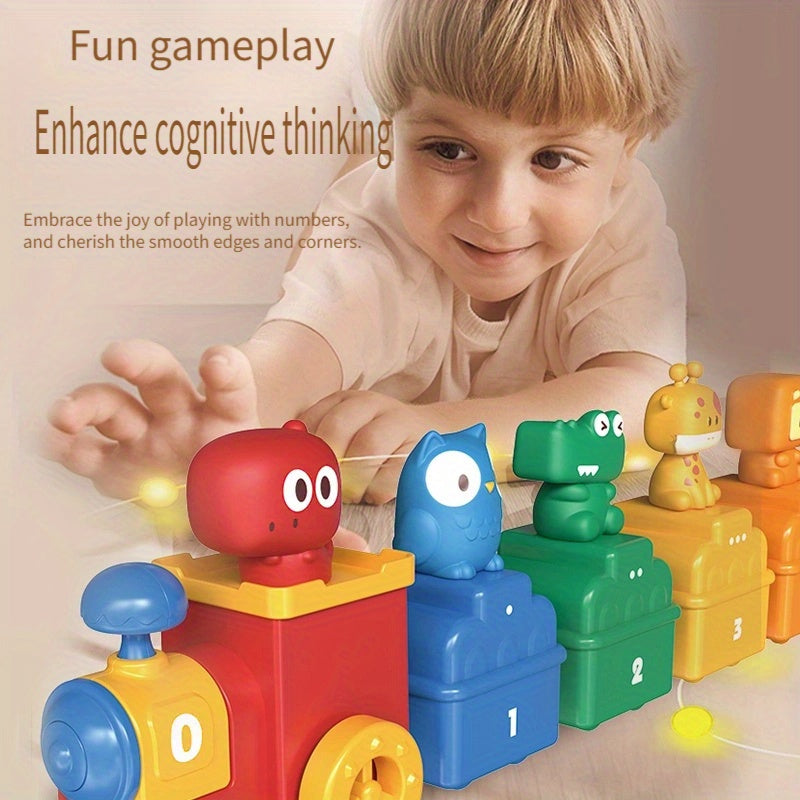 10x Trein Koppelspeelgoed | Educatief Nummers Herkennen | Ouder-Kind Activiteit