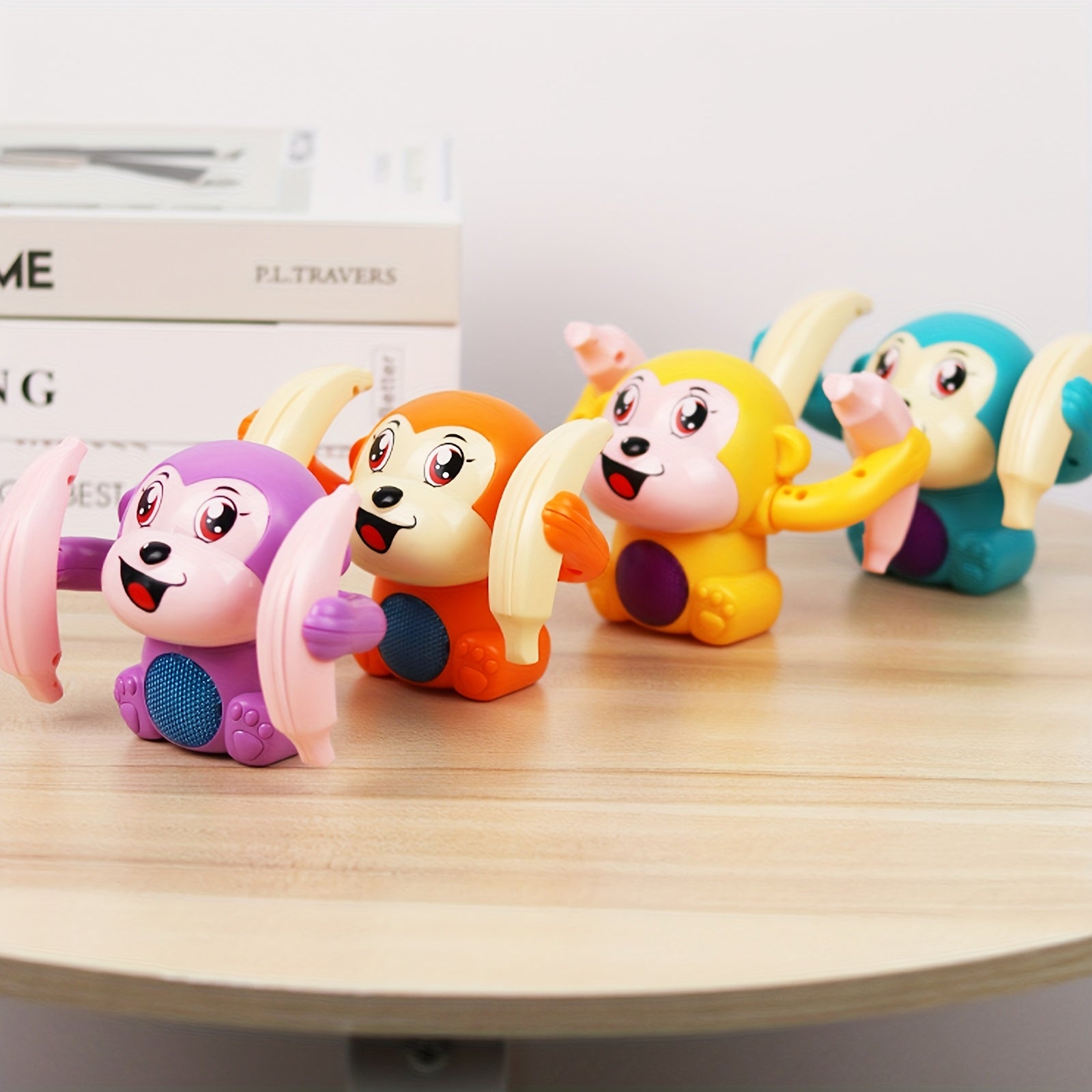 Interactieve Lichtgevende Aap – Lopend Speelgoed met Bewegend Hoofd | Speels Cadeau voor Kinderen en Baby's