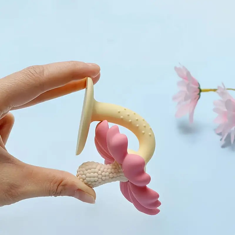 Youngsters en Youngsters Bloemen Bijtring met Zuignap | Reis Bijtring Speelgoed voor Baby’s