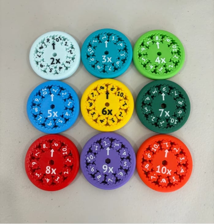 Nieuwe leuke wiskundige fidget spinner – Educatief Speelgoed om Vermenigvuldigen & Delen te Leren – Reken Fidget Toy voor Kinderen vanaf 6 Jaar