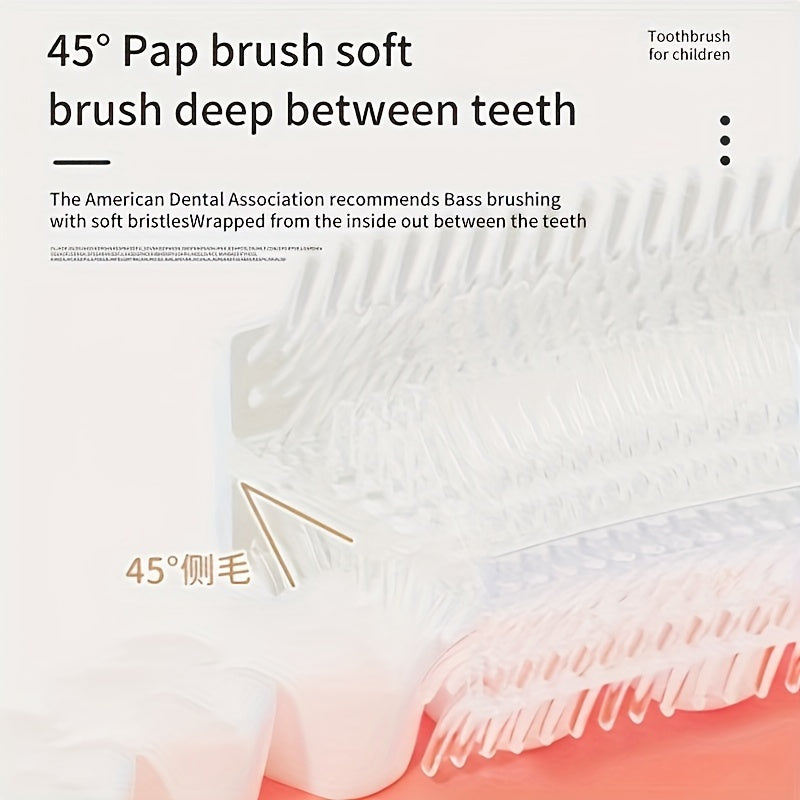 Zachte U-vormige Tandenborstel | Zacht, alcoholvrij (0-12 jaar), schattig dierendesign