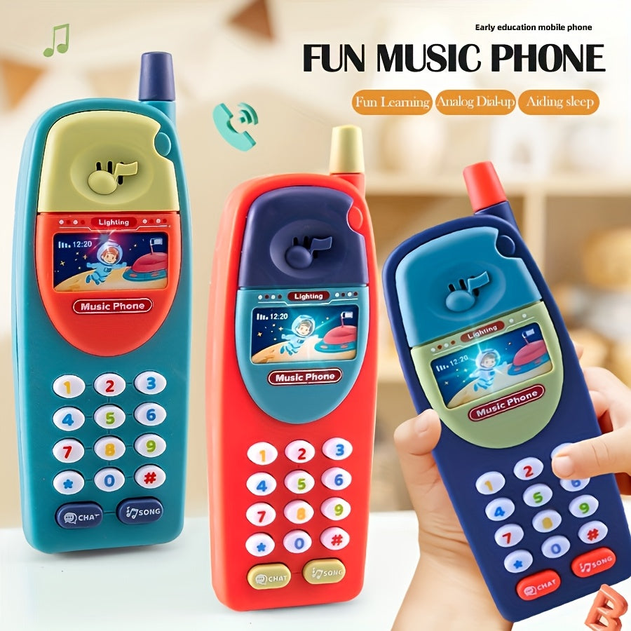 Educatieve Speelgoedtelefoon voor Kinderen van 1-6 Jaar - Interactief Leerspeelgoed met Muziek, Letters en Cijfers voor Baby, Peuter en Kleuter - Cadeau voor Jongens en Meisjes