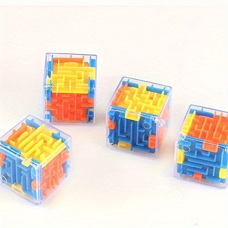 Zeskantige 3D Doolhof Kubuspuzzel | Universeel Rollende Balspel, Intelligentie Puzzel Speelgoed voor Educatie van Peuters en Kinderen