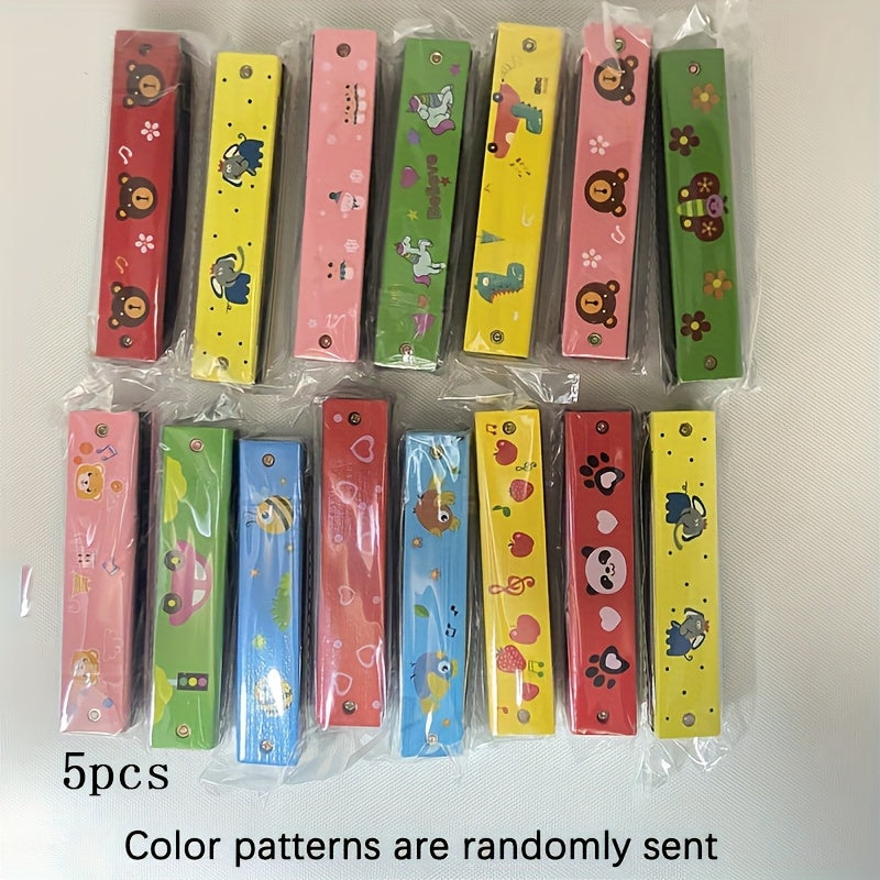 Kinder Mondharmonica van Hout | Muziekinstrument voor Beginners en Kleuters