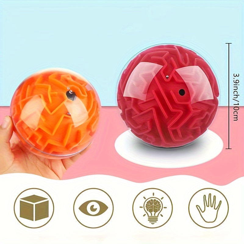 2-Stuks 3D Doolhof Puzzelbal voor Kinderen - Uitdagende Breinbreker en Geduldspel voor Slimme Jongens en Meisjes - Ideaal als Uitdeelcadeautje voor Feestjes en Kerst