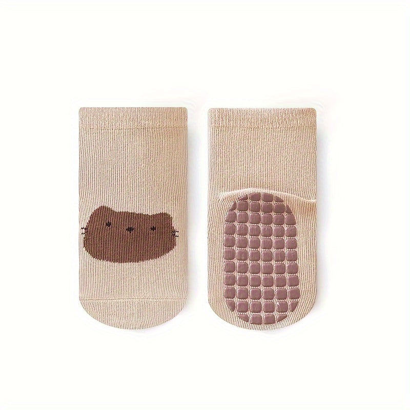 6 Paar Jongens Antislip Sokken | Ademend, Cartoon Design, Voor Alle Seizoenen