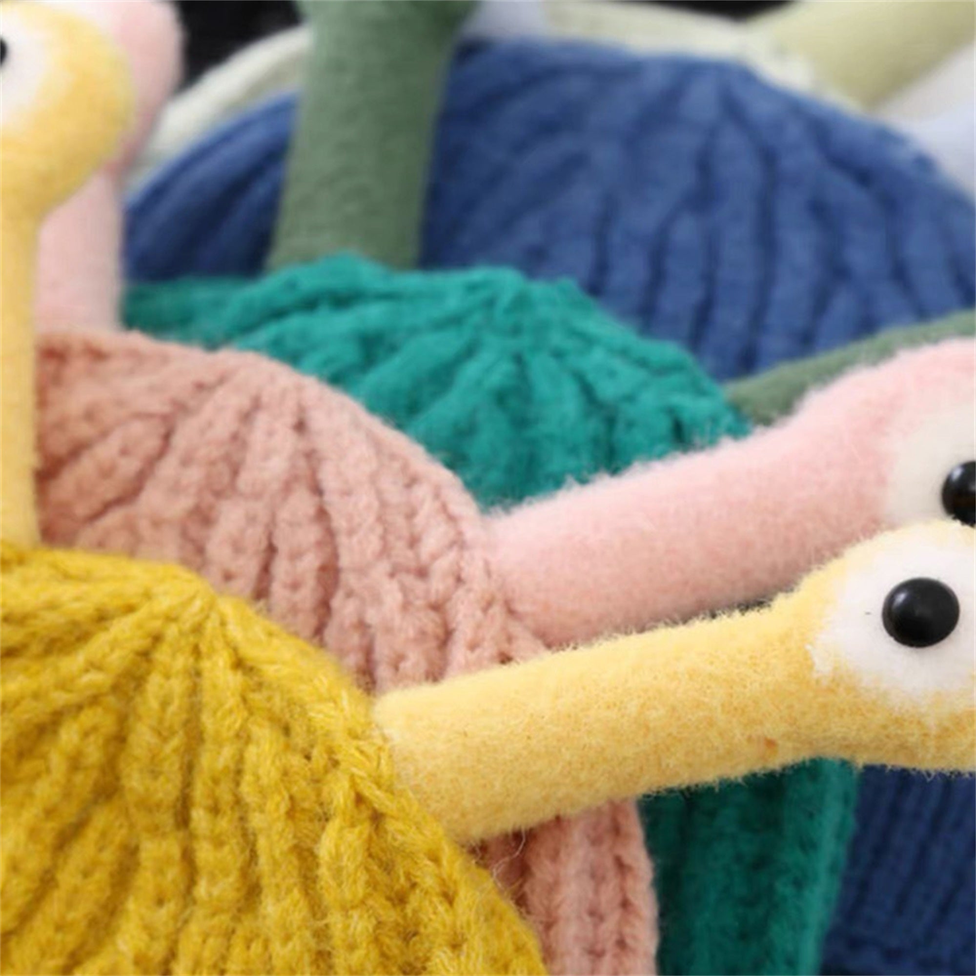 Grappige Muts met Slakkenoogjes voor Baby en Peuter - Warme Gebreide Beanie voor Kinderen 0-3 Jaar Jongens en Meisjes - Accessoire Hiver Bébé