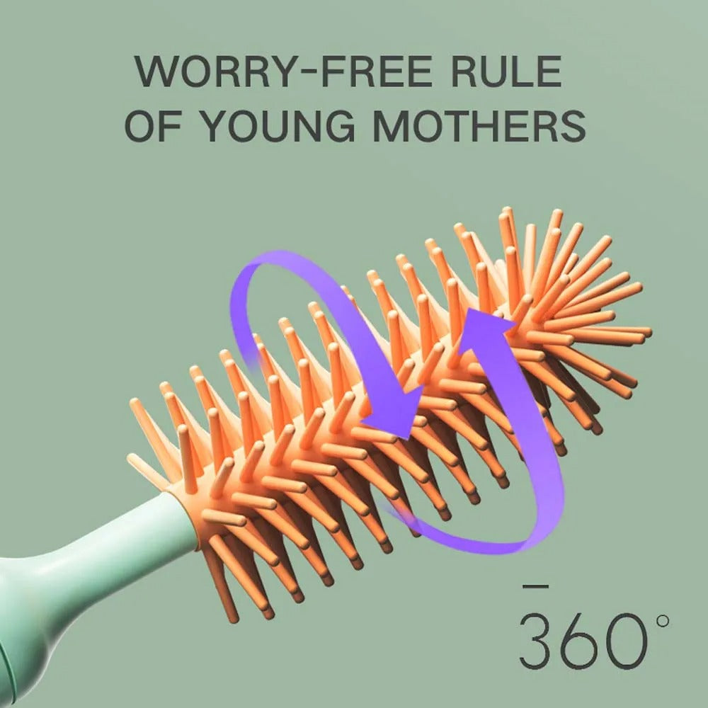 Elektrische Flessenborstel met Handvat | Voor Babyflessen & Bekers