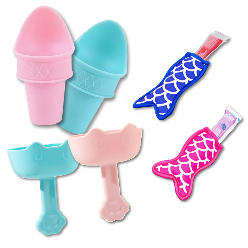 All-in-One IJsjeshouder Set | Herbruikbare IJs Lolly Vormpjes voor Zomerplezier – Perfect voor Kinderen & Familie
