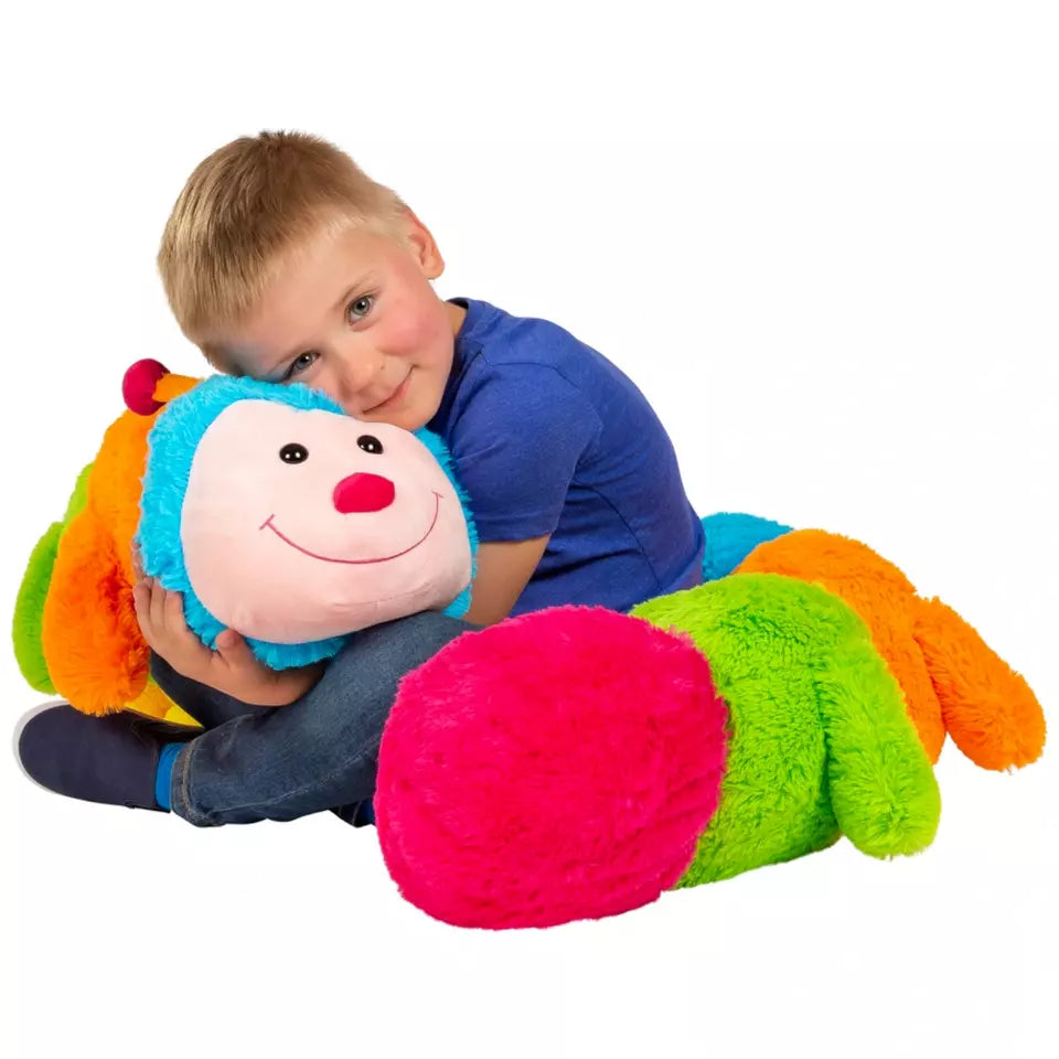 190cm Grote Rups Knuffel | Zacht Pluche Speelgoed | Lang Knuffelkussen voor Kinderen