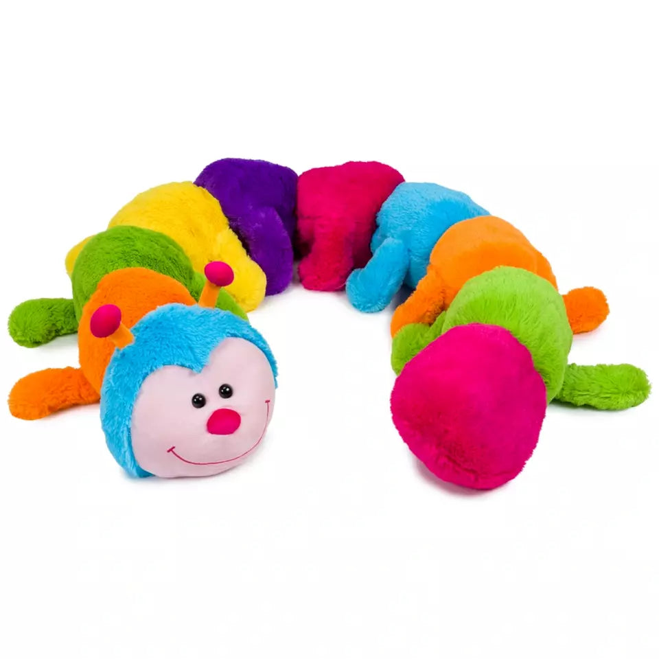 190cm Grote Rups Knuffel | Zacht Pluche Speelgoed | Lang Knuffelkussen voor Kinderen