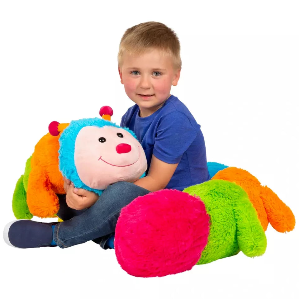 190cm Grote Rups Knuffel | Zacht Pluche Speelgoed | Lang Knuffelkussen voor Kinderen